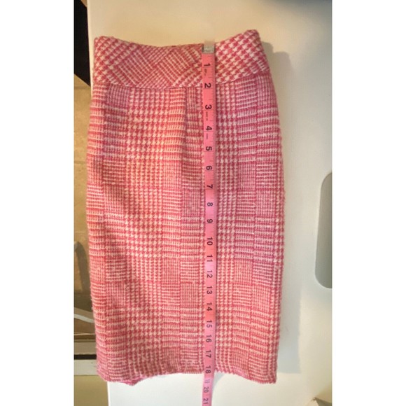Chadwicks Plaid Skirt Wool Blend Lined Pink Size 12 80s 90s Y2k Clueless - Picture 5 of 7